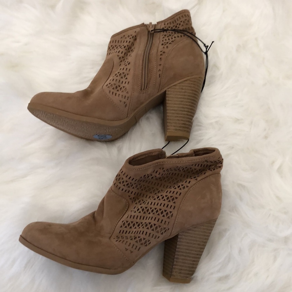 Tan booties